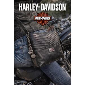 Harley-Davidson Women's Quilted Chevron Bucket Handbag